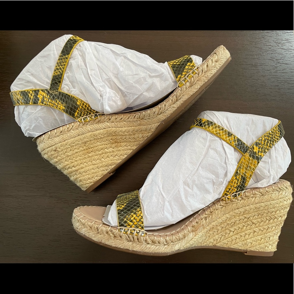 Charles David Snakeskin Wedges